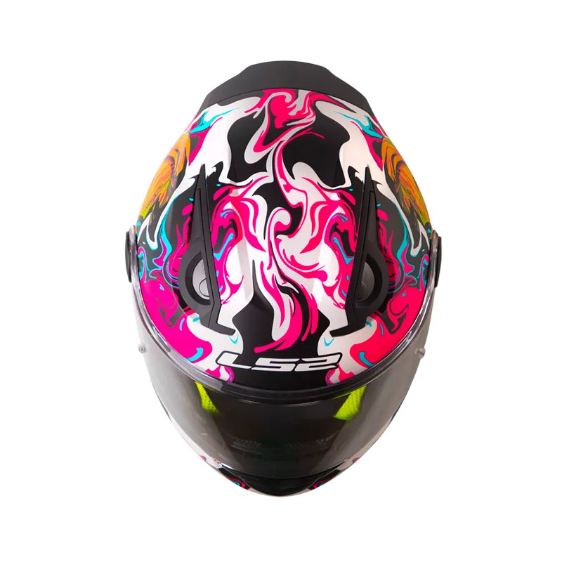 Casco Integral LS2 FF812 Kid Cyber Brillo Morado Turquesa Visor TR Talla L - Imagen 2