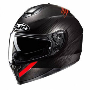 Casco Integral Hjc C70N Sway_MC1 Brillo Rojo Negro Visor TR M
