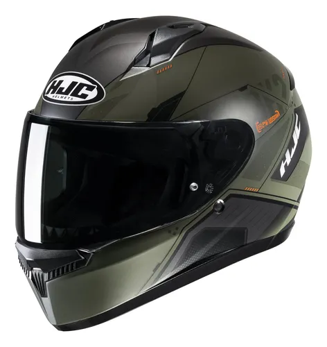 Casco Integral Hjc C10 Inka_MC7 Negro Naranja S