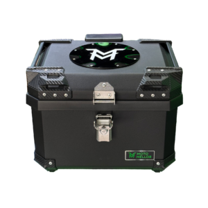 Baúl 45 L Moto Mellos Negro Doble propósito