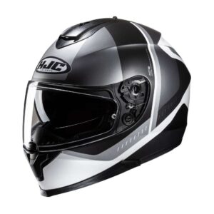 Casco Integral Hjc C70N Alia_MC55F Gris Blanco Visor TR L