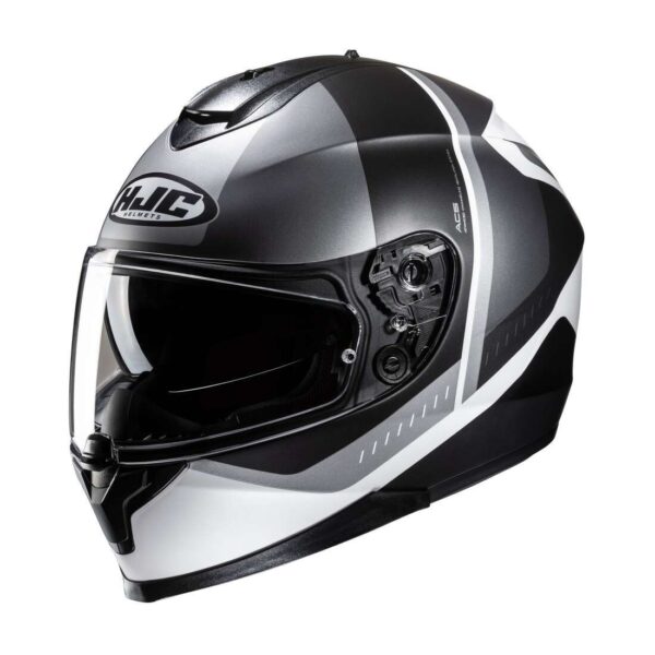 Casco Integral Hjc C70N Alia_MC55F Gris Blanco Visor TR XL (2653)