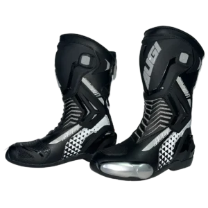 Botas de Moto Velocidad Augi Negro Gris Talla 39