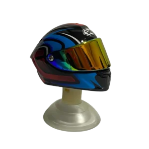 Casco de colección Shoei Mini Azul Rojo