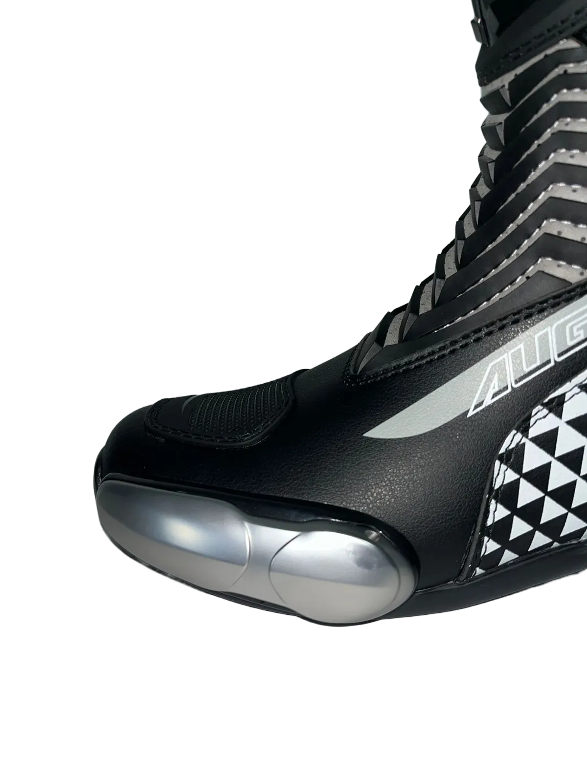 Botas de Moto Velocidad Augi Negro Gris Talla 41 - Imagen 4