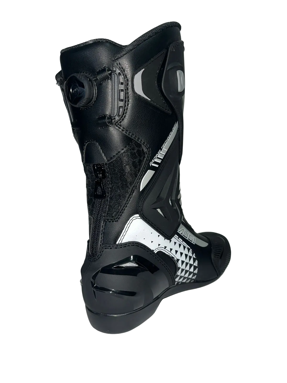 Botas de Moto Velocidad Augi Negro Gris Talla 41 - Imagen 5