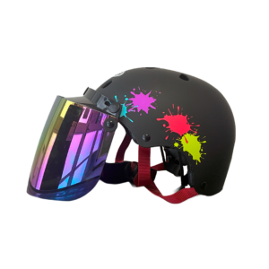 Casco Niño Abierto Negro colors