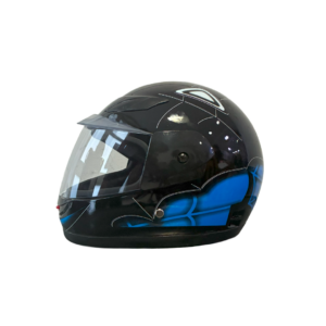 Casco Integral Niño Negro Azul Spider Man Talla Unica
