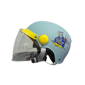 Casco Niño Abierto Azul Cielo Robot