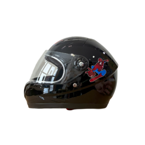 Casco Integral Niño Negro Spider Man Talla Unica