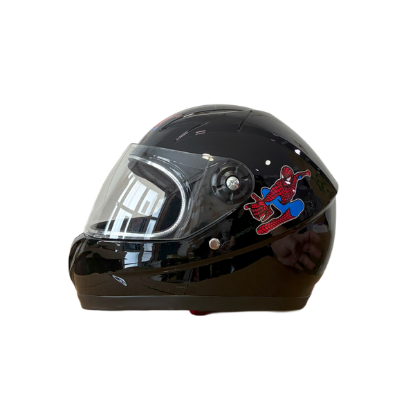 Casco Integral Niño Negro Spider Man Talla Unica