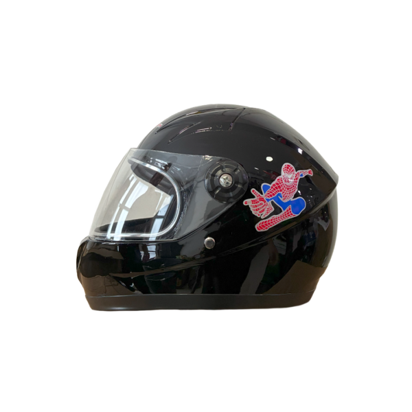 Casco Integral Niño Negro Spider Blanco Man Talla Unica