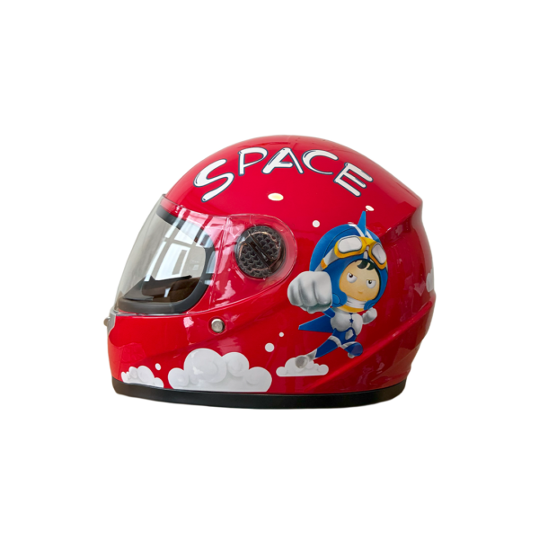 Casco Integral Niño Rojo Space Talla Unica