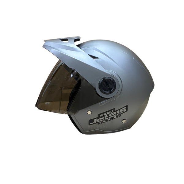 CASCO ABIERTO JET 916 GRIS MATE L