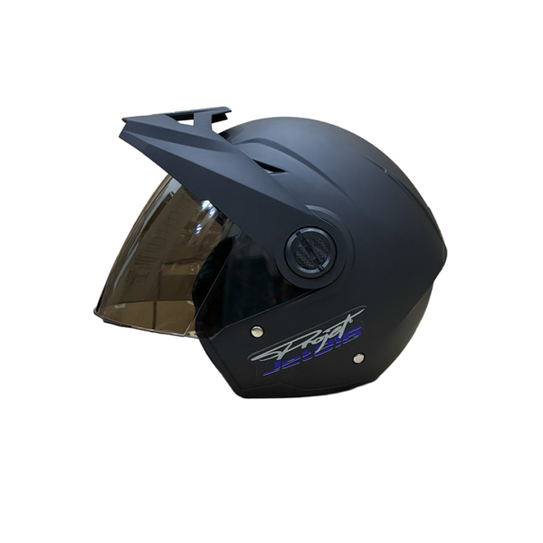 CASCO ABIERTO JET 916 NEGRO SOLID AZUL XL