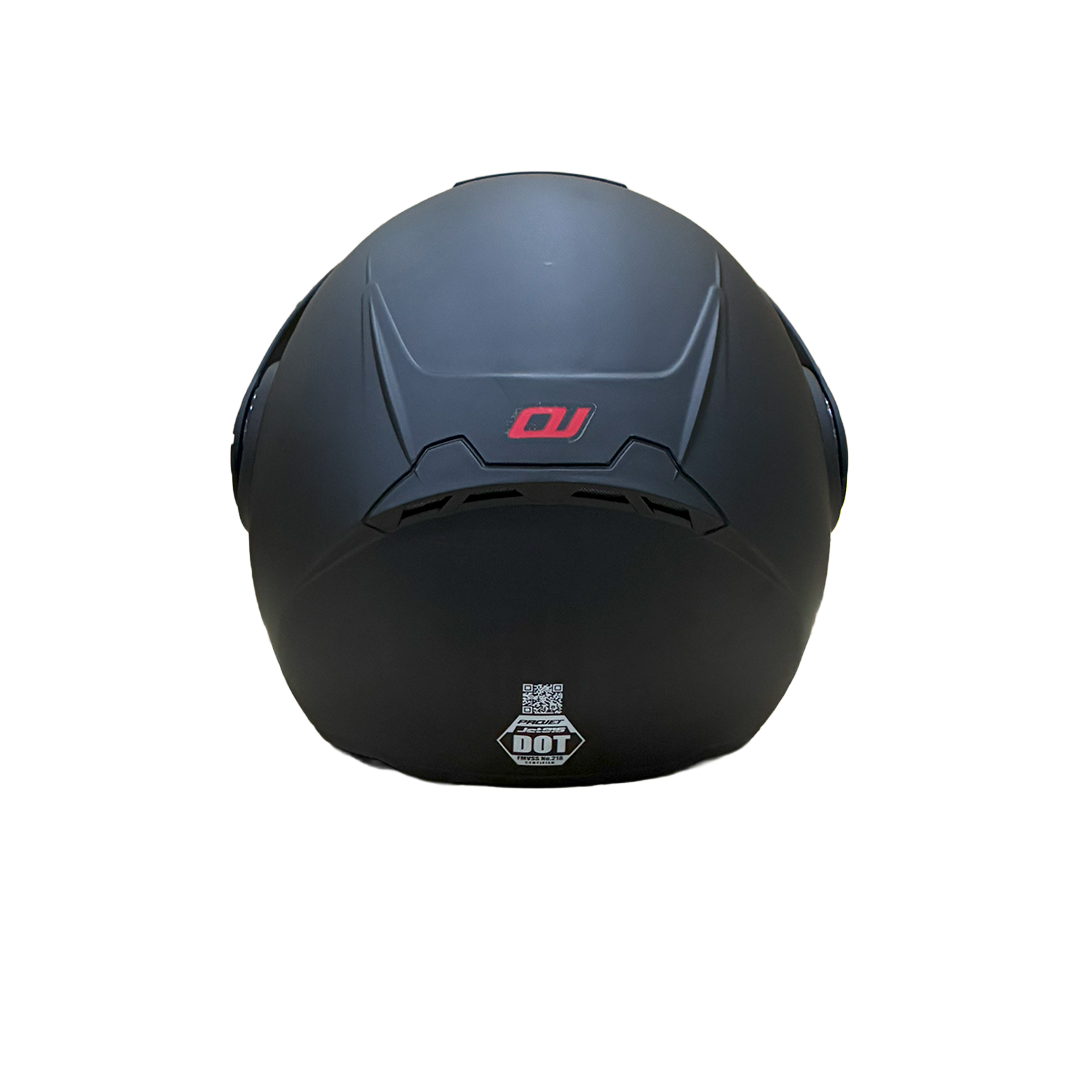 Casco Abierto Jet 916 Negro Solid Rojo XL - Imagen 2
