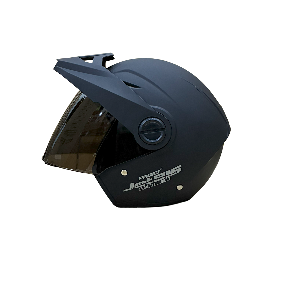 Casco Abierto Jet 916 Negro Solid Mate S