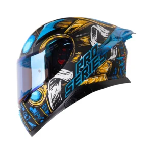 Casco Integral SHAFT PRO SHPRO-612 DV EVO Faraon Negro Azul S