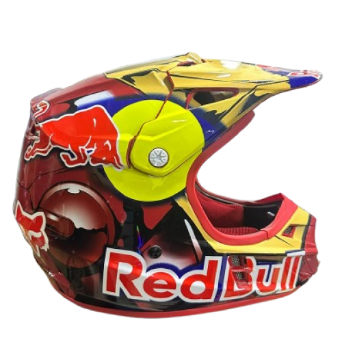 Casco Cross Fox Red Bull M- Red