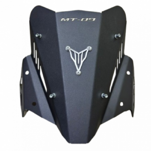 Cupula Negro “MT 09 V3” 3D Gris Bases x Aleta Gra