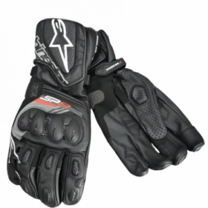 Guante de piel Alpinestars Sp-8 V3 negro Sp8 white star L