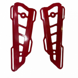 Juego aletas cupula grande Rojo + accesorios