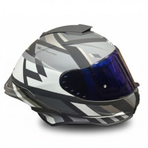 Casco Xtrong 820 Manja Gris Mate Visor Azul S