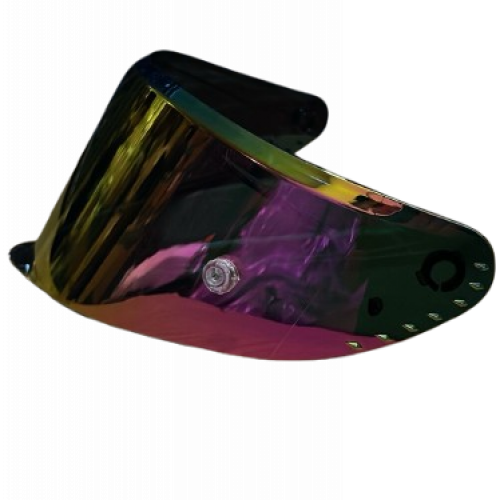 Visor MM-909 Traslucido Dorado Fucsia