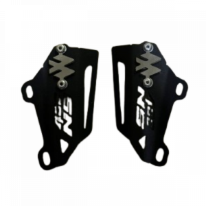 Lujo Lateral GuardaBarro Delantero Negro (NS 400Z) Izq y Der 3D Cromo