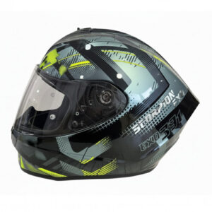 Casco Integral Scorpion EXO-391 Cluter Negro Amarillo Neon L
