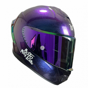 Casco Integral MM 909SP Solid Camaleon Visor Iridium Morado