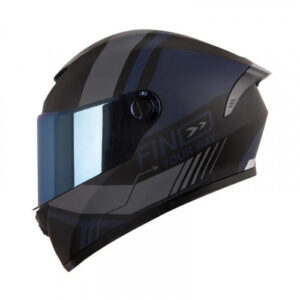 CASCO INTEGRAL X-ONE X-500GT EVO BARDOK NEGRO AZUL VISOR IRIDIUM XL