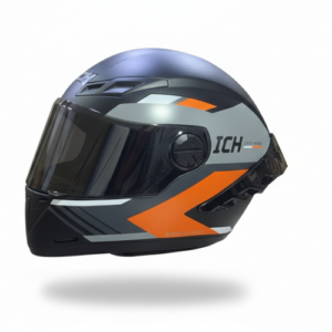 CASCO INTEGRAL ICH 501_SP DONE NEGRO NARANJA VISOR SMOKE XL