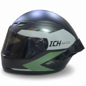 CASCO INTEGRAL ICH 501_SP DONE NEGRO VERDE VISOR SMOKE XL
