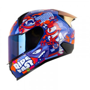 CASCO INTEGRAL SHAFT 560 EVO UNIVERSE AZUL AZUL CLARO VISOR IRIDIUM L
