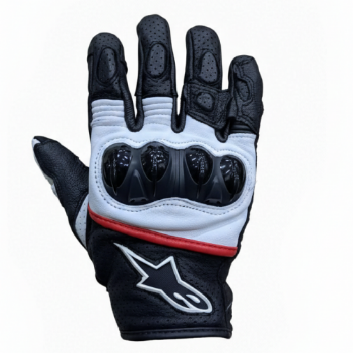 GUANTES ALPINESTAR VELAR V2 NEGRO / BLANCO / ROJO XL