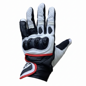 GUANTES ALPINESTAR LOGO BLANCO CAÑA MEDIA NEGRO BLANCO L