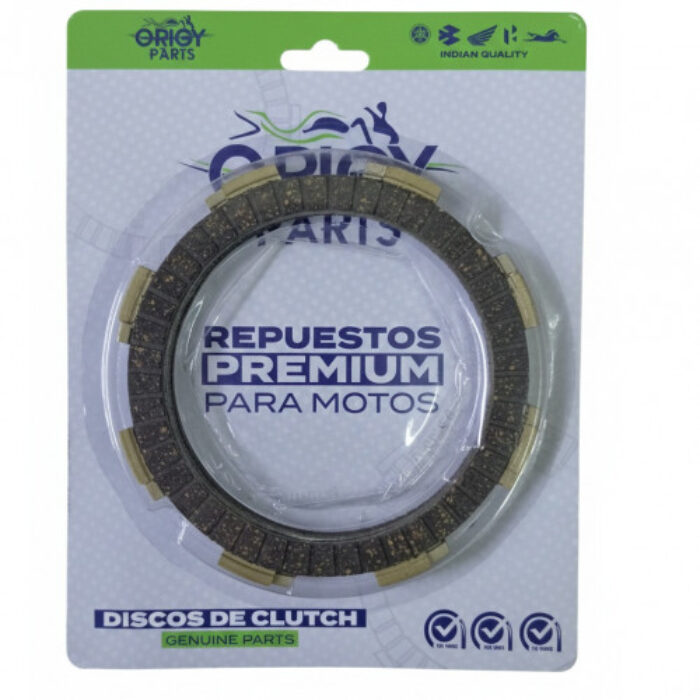 JUEGO 5 DISCOS CLUTCH DISCOVER 150 ST/PULSAR NS 150/BM 150