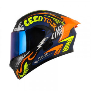 CASCO ABATIBLE X-ONE X-3000RS LIGHT UP NEGRO AMARILLO VISOR IRIDIUM XL