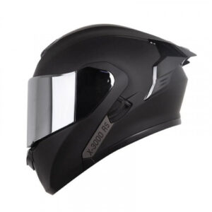 CASCO ABATIBLE X-ONE X-3000RS SOLID NEGRO GRIS VISOR IRIDIUM XL