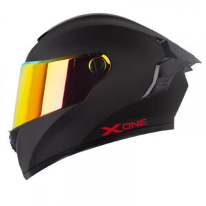 CASCO INTEGRAL X-ONE X-500 RS SOLID NEGRO ROJO VISOR ROJO XL