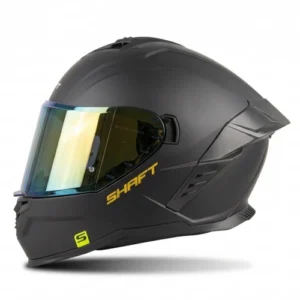 CASCO INTEGRAL SHAFT 598 GTR SOLID NEGRO DORADO VISOR IRIDIUM L