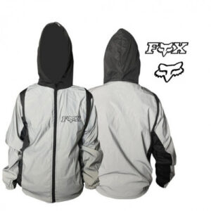 Chaqueta Fox Cortavientos Reflectiva Línea Negra Xl
