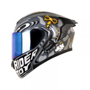 CASCO ABATIBLE X-ONE X-3000RS RIDER TOY GRIS OSCURO GRIS VISOR IRIDIUM XL