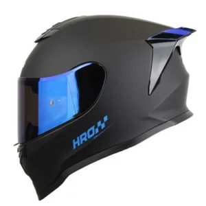 CASCO INTEGRAL HRO 506 SP SOLID NEGRO AZUL VISOR IRIDIUM AZUL M