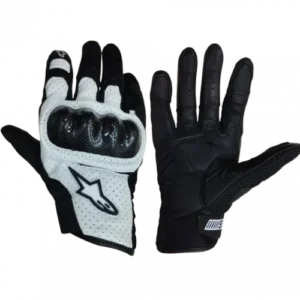 GUANTES ALPINESTAR SMX1 AIR V2 BLANCO / NEGRO 93 (PROTECCIÓN EN CARBONO) TALLA L