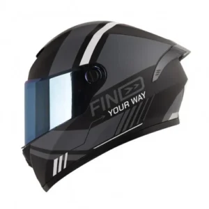 CASCO INTEGRAL X-ONE X-500GT EVO BARDOK NEGRO GRIS VISOR IRIDIUM M