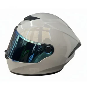 CASCO INTEGRAL X_ONE X 500 GT EVO SOLID GRIS SILVER VISOR AZUL CLARO XL