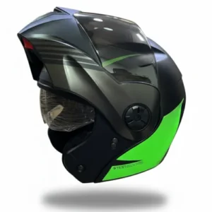 CASCO ABATIBLE ICH 3110 XMAL NEGRO VERDE NEON VISOR SMOKE XL