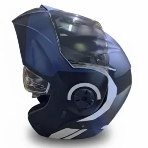 CASCO ABATIBLE ICH 3110 KHAM NEGRO AZUL OSCURO MATE VISOR SMOKE L